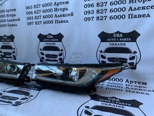 81150-0E390 TOYOTA HIGHLANDER Фара левая USA комплектация SE черный отражатель 2017-19