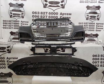 8W6807065FGRU AUDI A5 Бампер передній S-line у ​​зборі (ліцензія) 2017-19