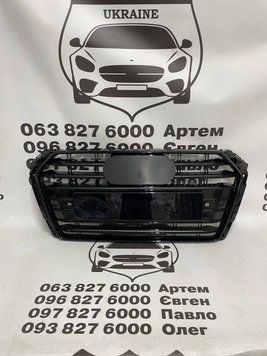 8W0853651BR AUDI A4 B9 Решітка радіатора S4 Black ліцензія 2016-19