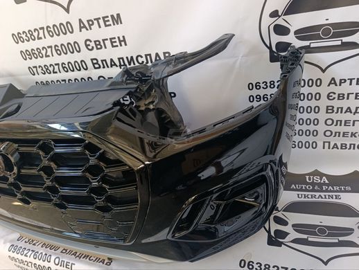 80A807437P AUDI Q5 Бампер передний ноускат 2.0 S-line(Б/У оригинал) 2020-23
